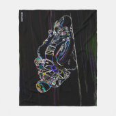 Rider Circle Racing Schets Fleece Deken (Voorkant)