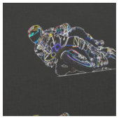 Rider Circle Racing Schets Stof (Close Up)