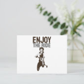 Rider design geniet van de riem briefkaart (Staand voorkant)