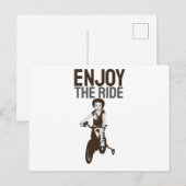 Rider design geniet van de riem briefkaart (Voorkant / Achterkant)