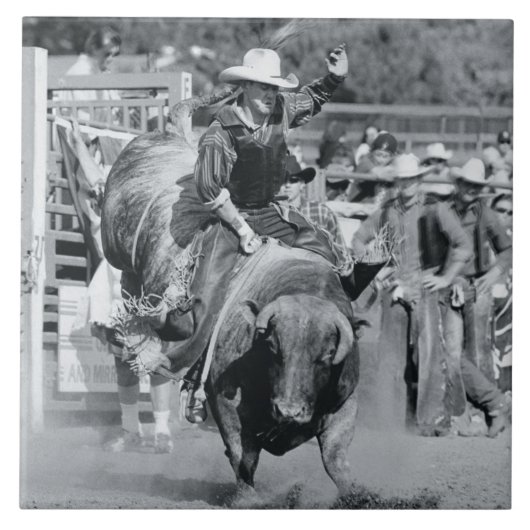 Rider die aan de sluiting hangt tegeltje (Voorkant)