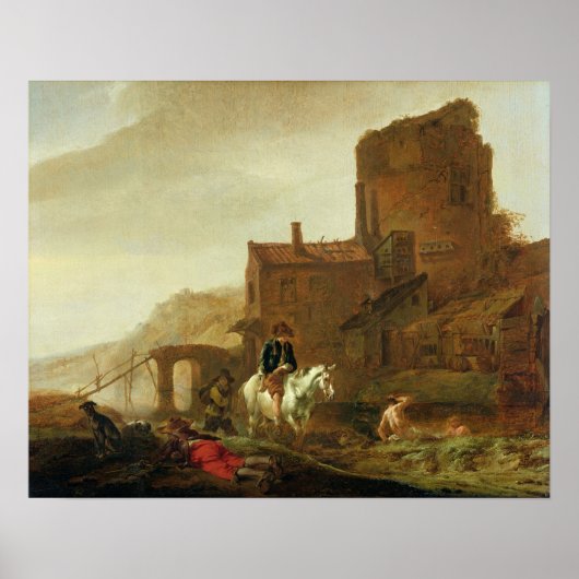 Rider en Bather Poster (Voorkant)