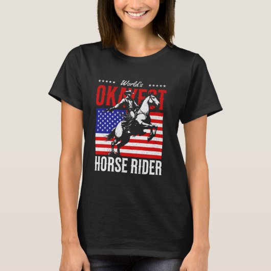 Rider Equestrian Horse Ridin van de wereld T-shirt (Voorkant)