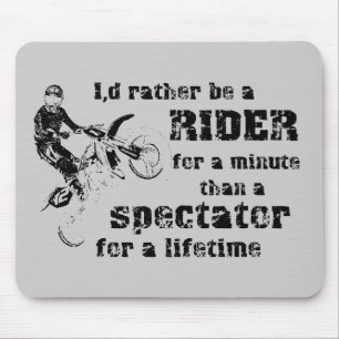 Rider For A Minute Dirt Bike Motocross Muismat