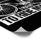 Rider Funny Cycling Sorry I Can't I Have To Ride M Poster (Hoek)