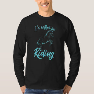 Rider-id van Equestrian Horseback in plaats van te T-shirt