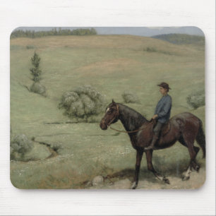 Rider in a Landscape, 1894 (olie aan boord) Muismat