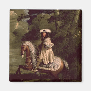 Rider in blauw magneet