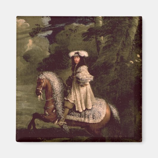 Rider in blauw magneet (Voorkant)