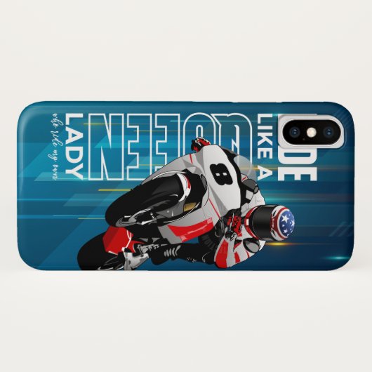 Rider King | iPhone X-hoesje (Queen) Case-Mate iPhone Case (Achterkant (horizontaal))