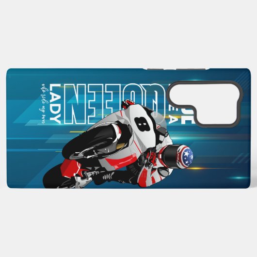 Rider King | Samsung Galaxy S22 Ultra Hoesje (Quee (Achterkant horizontaal)