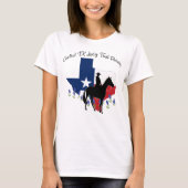 Rider met Pet en Bluebonnets T Shirt (Voorkant)