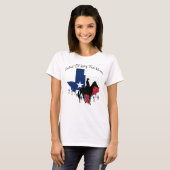 Rider met Pet en Bluebonnets T Shirt (Voorkant volledig)