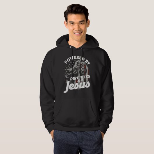 Rider Motocross Dirt Bike Racing Hoodie (Voorkant volledig)