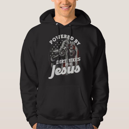 Rider Motocross Dirt Bike Racing Hoodie (Voorkant)