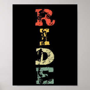 Rider motorrijwiel poster