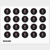 Rider Panda Ronde Sticker (Vel)