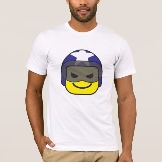 rider racer icon aan shirt (Voorkant)
