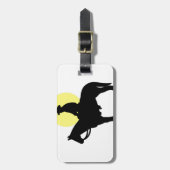 Rider Silhouette Bagagelabel (Voorkant verticaal)
