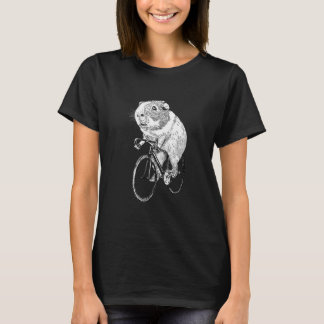 Rider van cavia-ringbandrondstof t-shirt