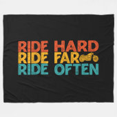 Rider van de rijdende harde schijf fleece deken (Voorkant (Horizontaal))