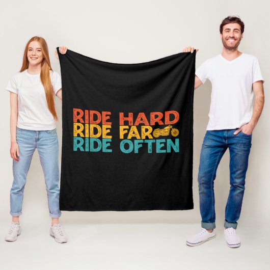 Rider van de rijdende harde schijf fleece deken (In situ)