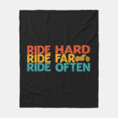 Rider van de rijdende harde schijf fleece deken (Voorkant)