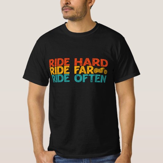 Rider van de rijdende harde schijf t-shirt (Voorkant)