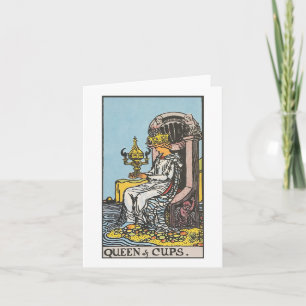 Rider Waite Smith tarot, koningin van bekertjes bl Kaart