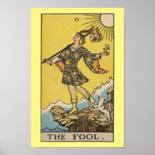 Rider Waite Smith Tarot over de dwaas Poster (Voorkant)