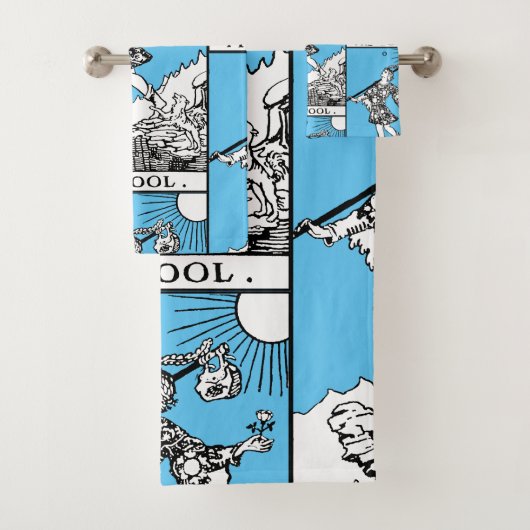 Rider Waite Tarot Major Arcana De Dwaas Bad Handdoek (Insitu)