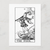 Rider Waite Tarot Major Arcana De Dwaas Briefkaart (Voorkant)