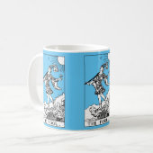 Rider Waite Tarot Major Arcana De Dwaas Koffiemok (Voorkant links)