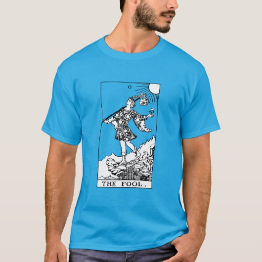 Rider Waite Tarot Major Arcana De Dwaas T-shirt (Voorkant)