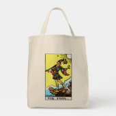Rider Waite Tarot Major Arcana De Dwaas Tote Bag (Achterkant)