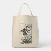 Rider Waite Tarot Major Arcana De Dwaas Tote Bag (Achterkant)