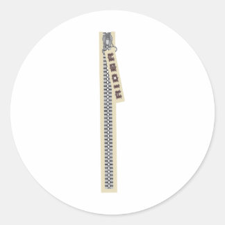 Rider Zipper Ronde Sticker