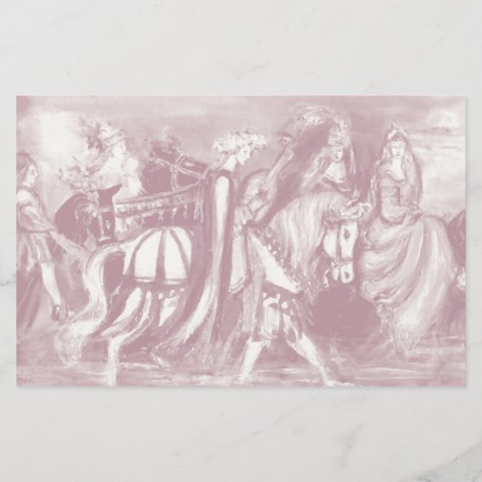 RIDERS IN DE NACHT Fantasy Briefpapier (Achterkant)