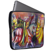 RIDERS IN DE NACHT Fantasy Laptop Sleeve (Voorkant Rechts)