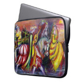 RIDERS IN DE NACHT Fantasy Laptop Sleeve (Voorkant Links)