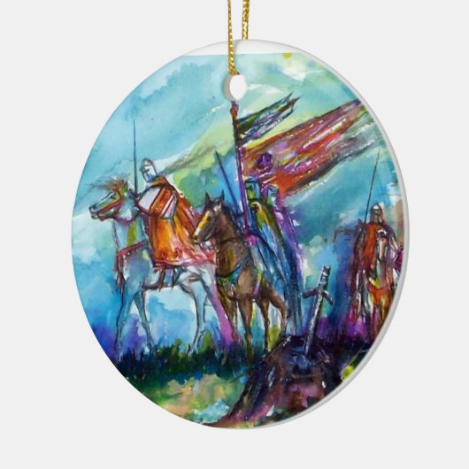 RIDERS IN DE STORM KERAMISCH ORNAMENT (Links)