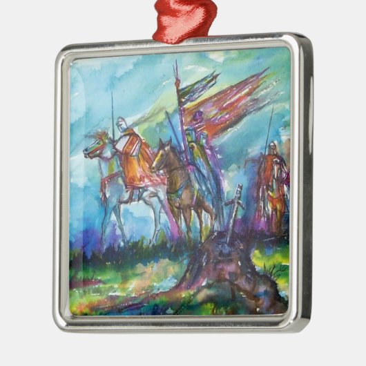 RIDERS IN DE STORM METALEN ORNAMENT (Links)