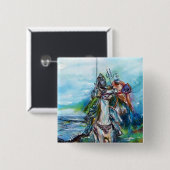 RIDERS IN DE STORM VIERKANTE BUTTON 5,1 CM (Voorkant /achterkant)