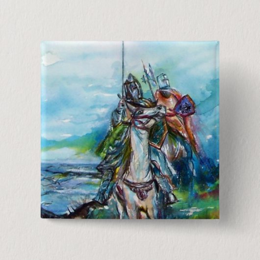 RIDERS IN DE STORM VIERKANTE BUTTON 5,1 CM (Voorkant)