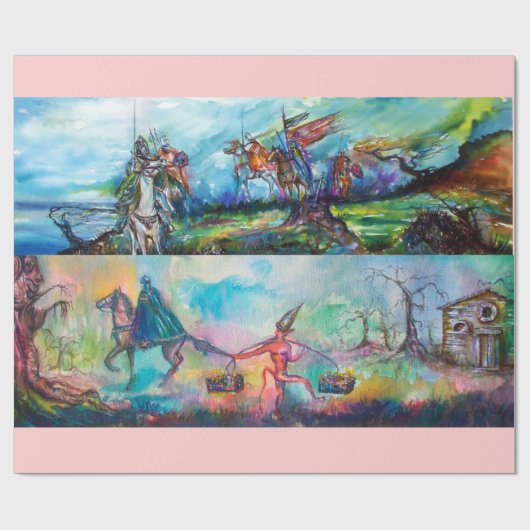 RIDERS IN HET STORM EN DE TEMPTATIE CADEAUPAPIER (Vlak)