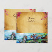 RIDERS IN HET STORM Knight Horseback Parchment Kaart (Voorkant / Achterkant)