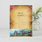 RIDERS IN HET STORM Knight Horseback Parchment Kaart (Staand voorkant)