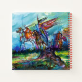 RIDERS IN HET STORM Medieval Knight Horseback Notitieboek (Achterkant)