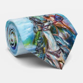 RIDERS IN HET STORM Medieval Knight Horseback Stropdas (Opgerold)