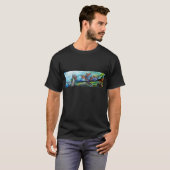 RIDERS IN HET STORM Medieval Knight Horseback T-shirt (Voorkant volledig)